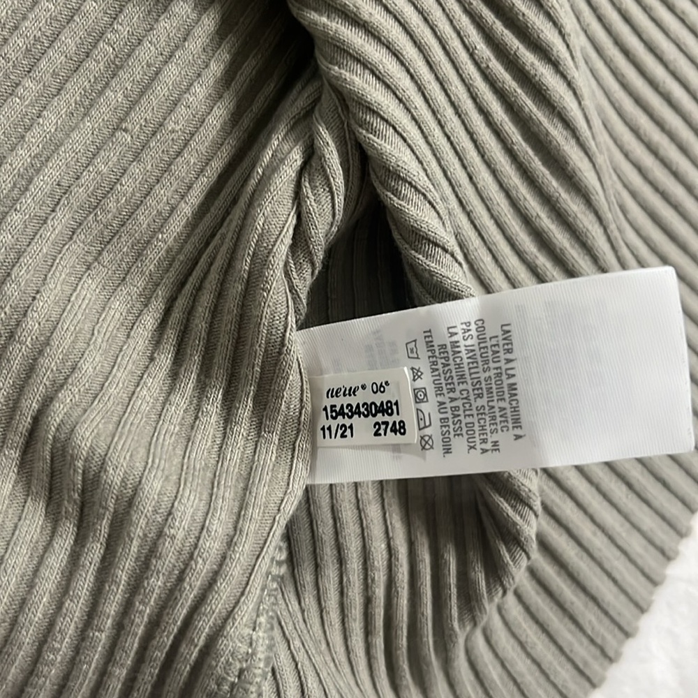 aerie Olive Green Ribbed Crop Top - Picture 7 of 7